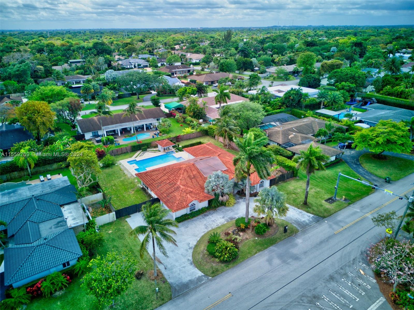 10240 Southwest 124th Street Miami, FL 33176 - Photo 57 of 81 an aerial view of residential houses with outdoor space