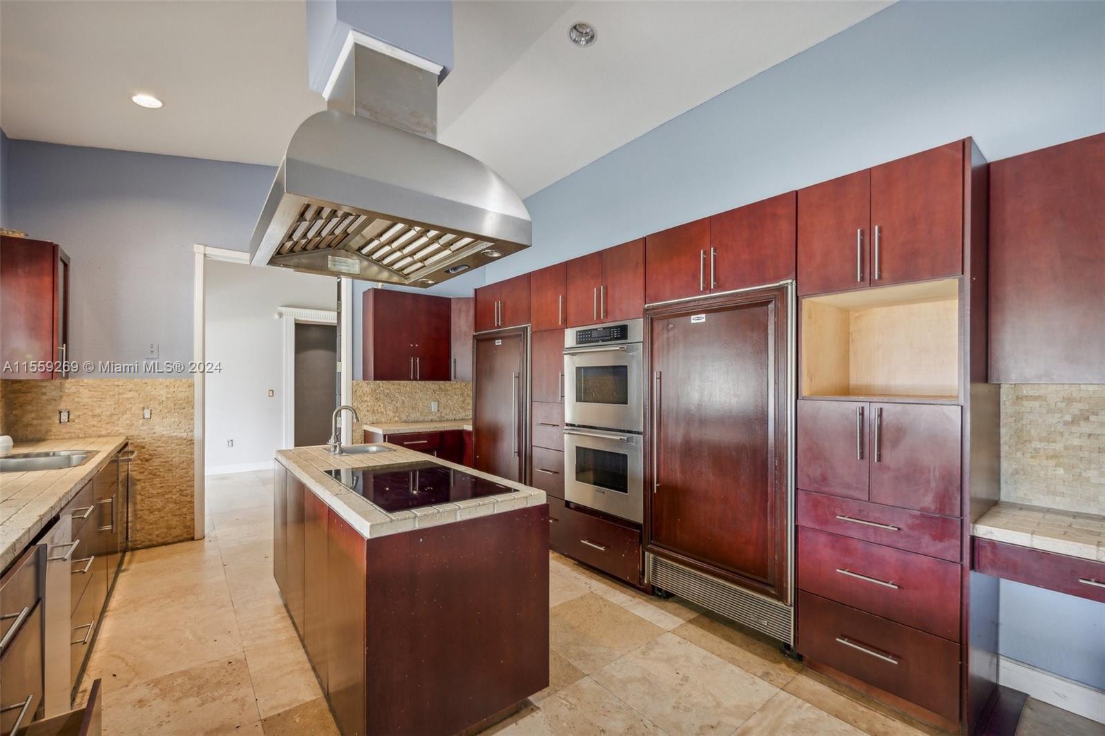 10240 Southwest 124th Street Miami, FL 33176 - Photo 10 of 81 a kitchen with stainless steel appliances granite countertop a refrigerator a sink and a stove