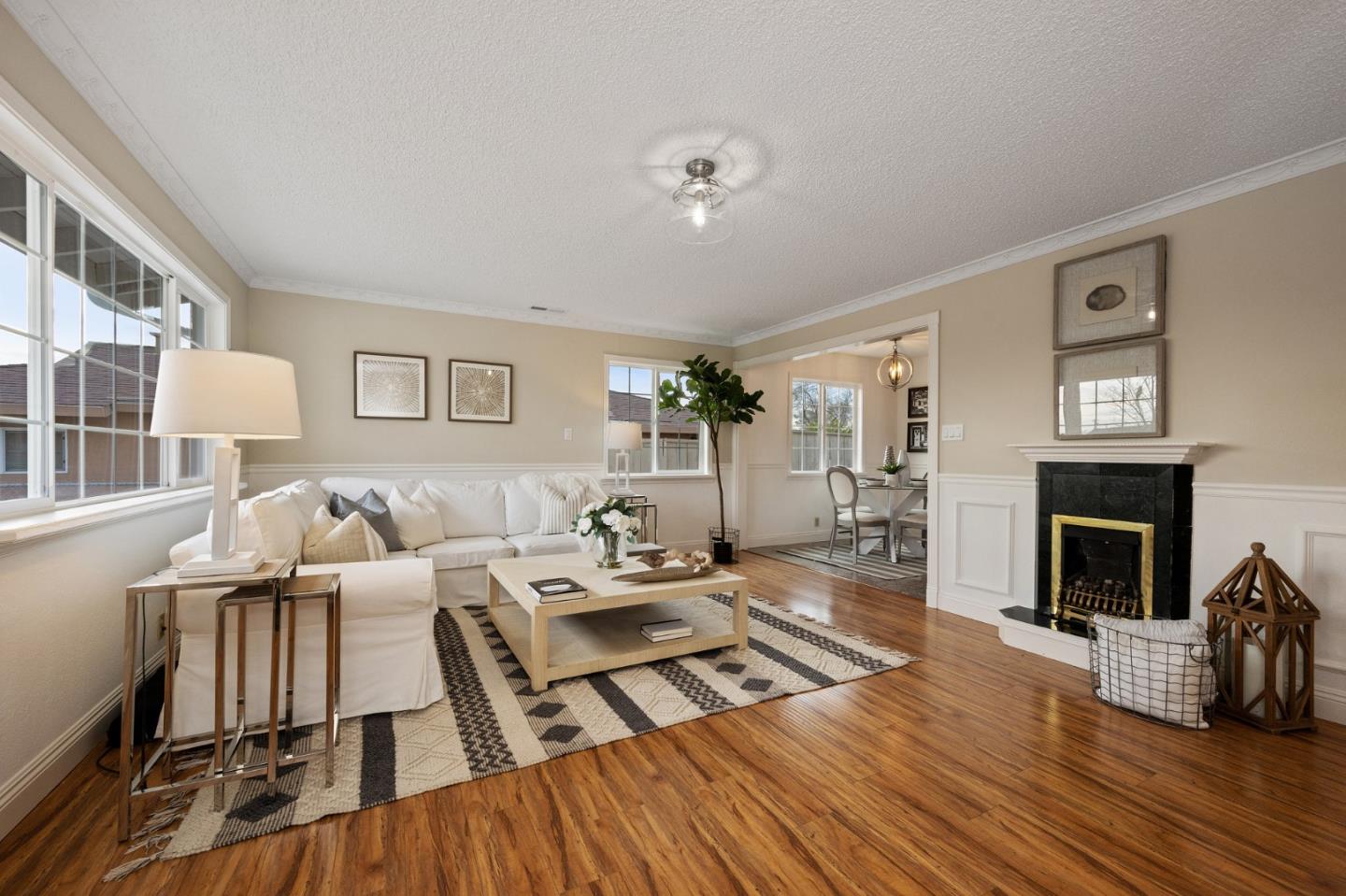 1849 Girard Drive Milpitas, CA 95035 - Photo 11 of 33 a living room with furniture and a fireplace