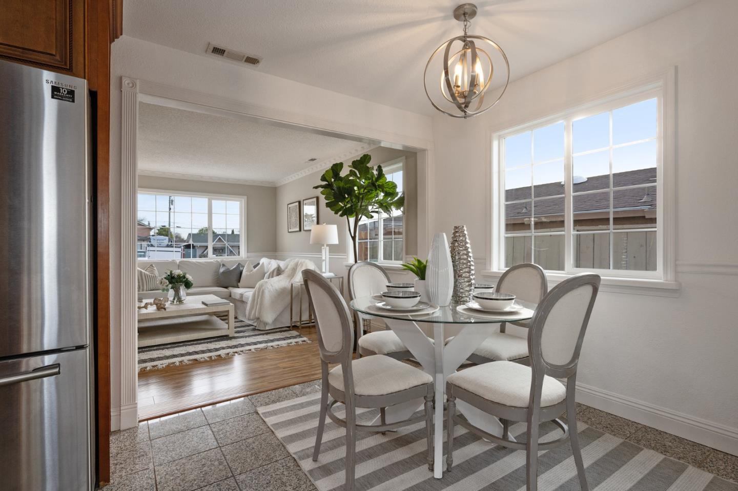 1849 Girard Drive Milpitas, CA 95035 - Photo 13 of 33 a view of a dining room with furniture window and outside view