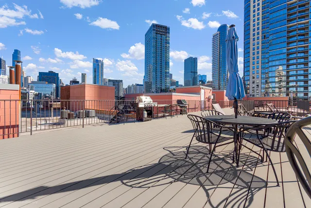 a outdoor view with a sitting space