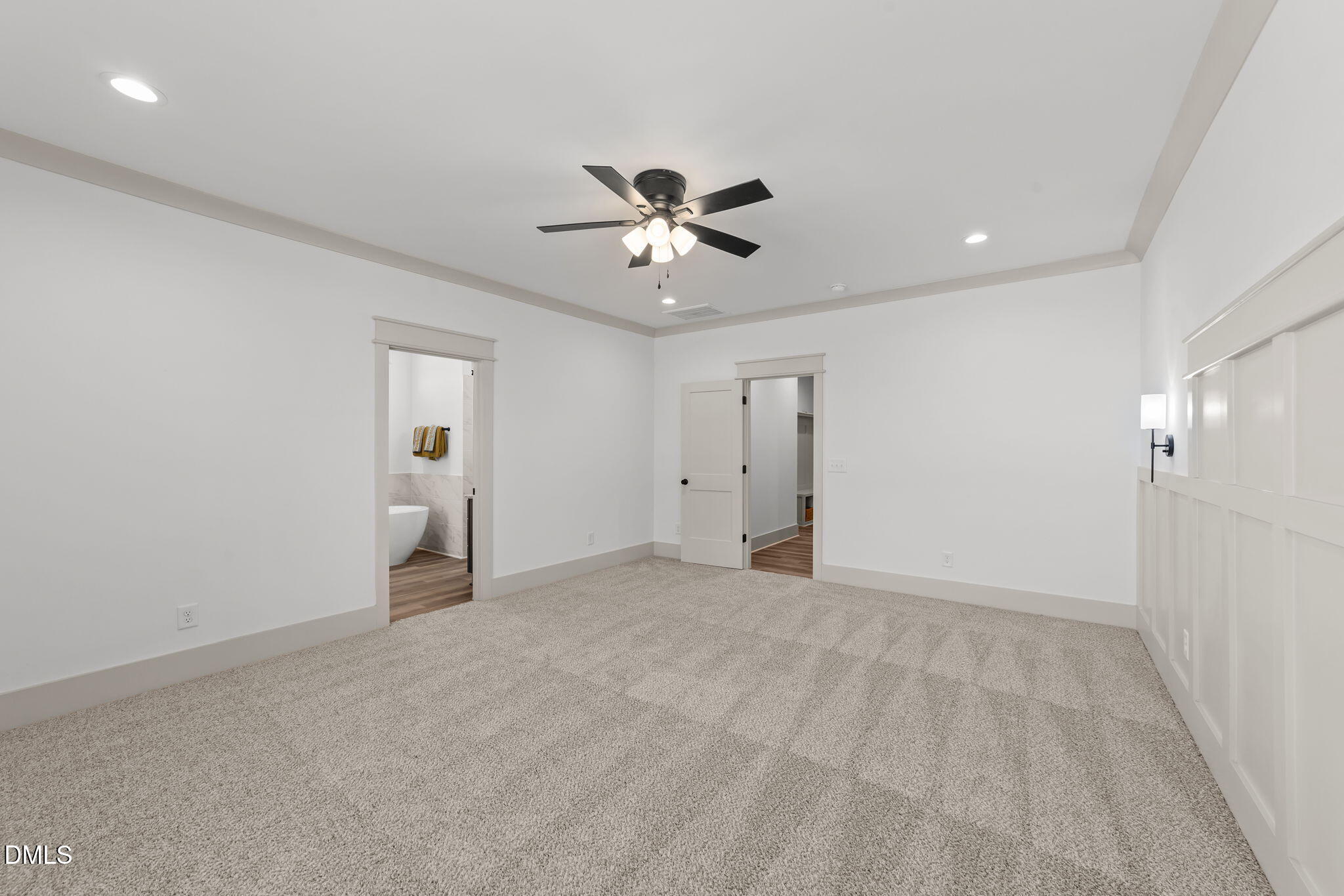 582 Harnett Central Road Fuquay-Varina, NC 27526 - Photo 37 of 51 an empty room with fan and entrance