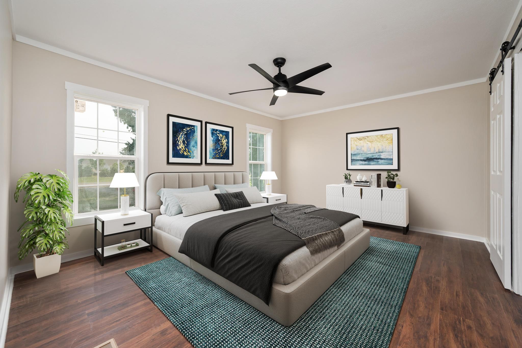 3787 Asbury Road Murfreesboro, TN 37129 - Photo 13 of 20 a bedroom with a large bed and a window