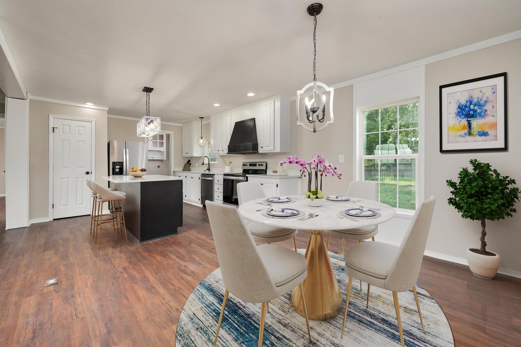 3787 Asbury Road Murfreesboro, TN 37129 - Photo 5 of 20 a view of a dining room with furniture window and wooden floor