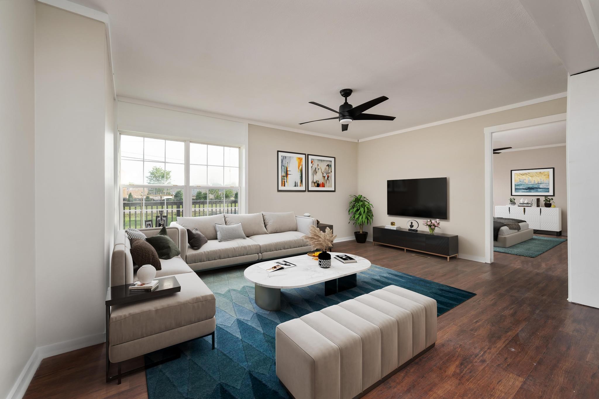 3787 Asbury Road Murfreesboro, TN 37129 - Photo 10 of 20 a living room with furniture and a flat screen tv