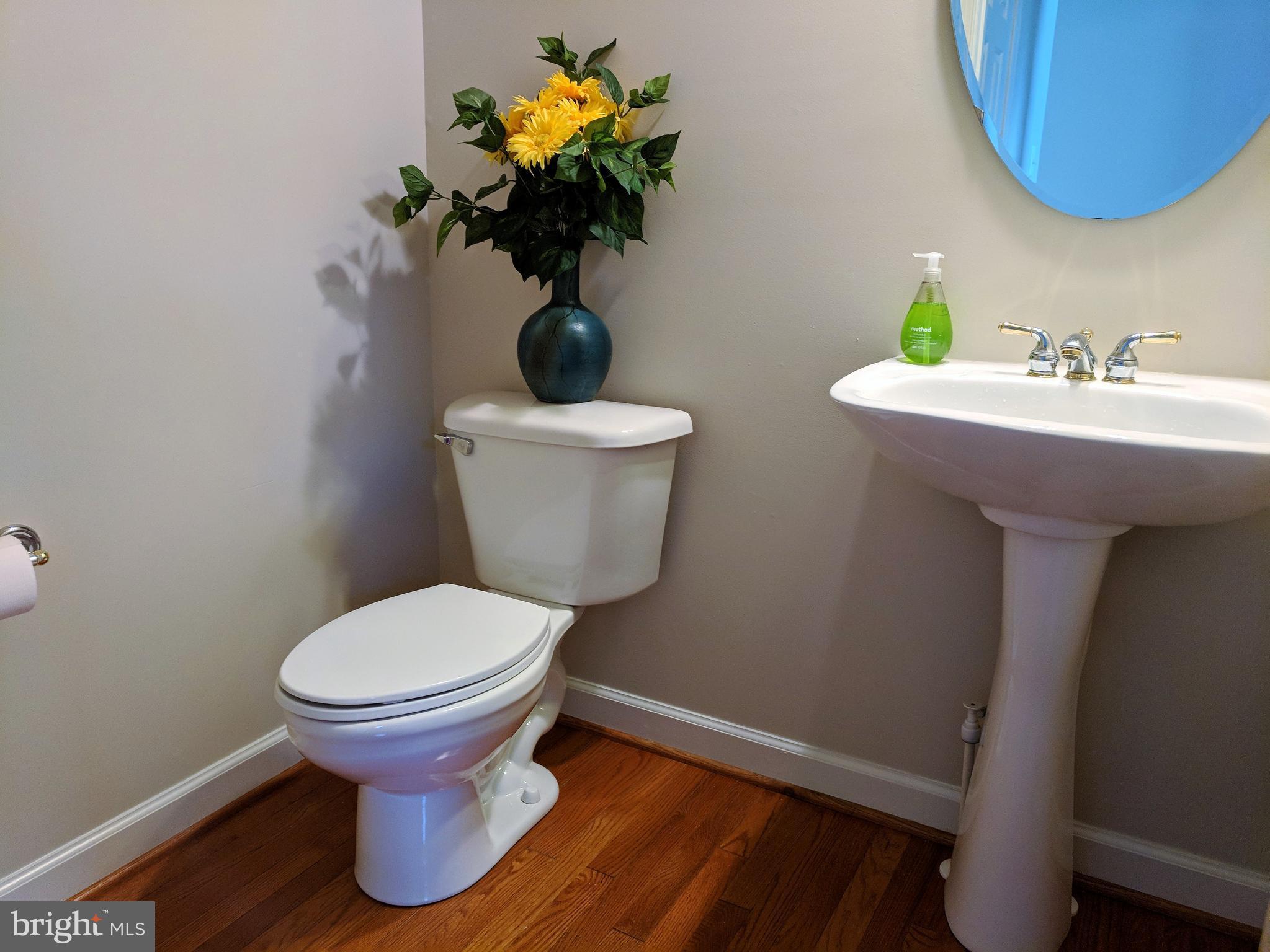 Lovely main level powder room.
