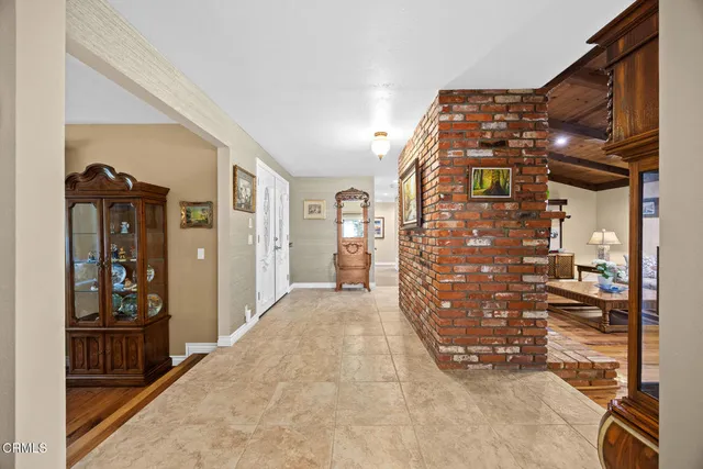 a view of a hallway with closet