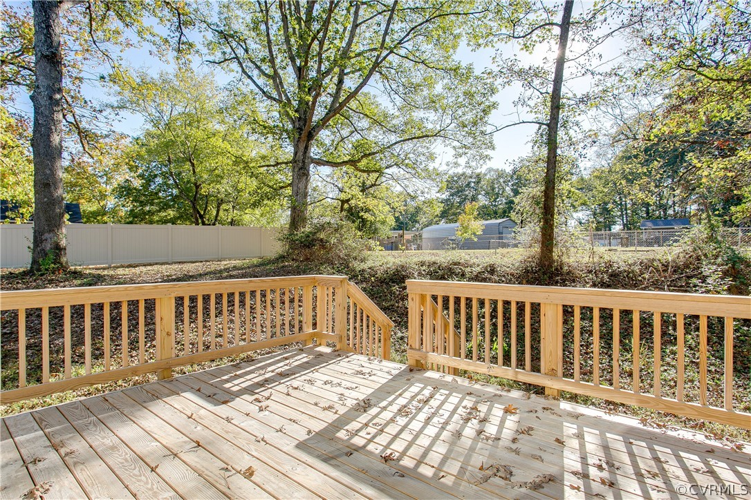 15812 Harrowgate Road Chester, VA 23831 - Photo 28 of 31 a view of a wooden deck