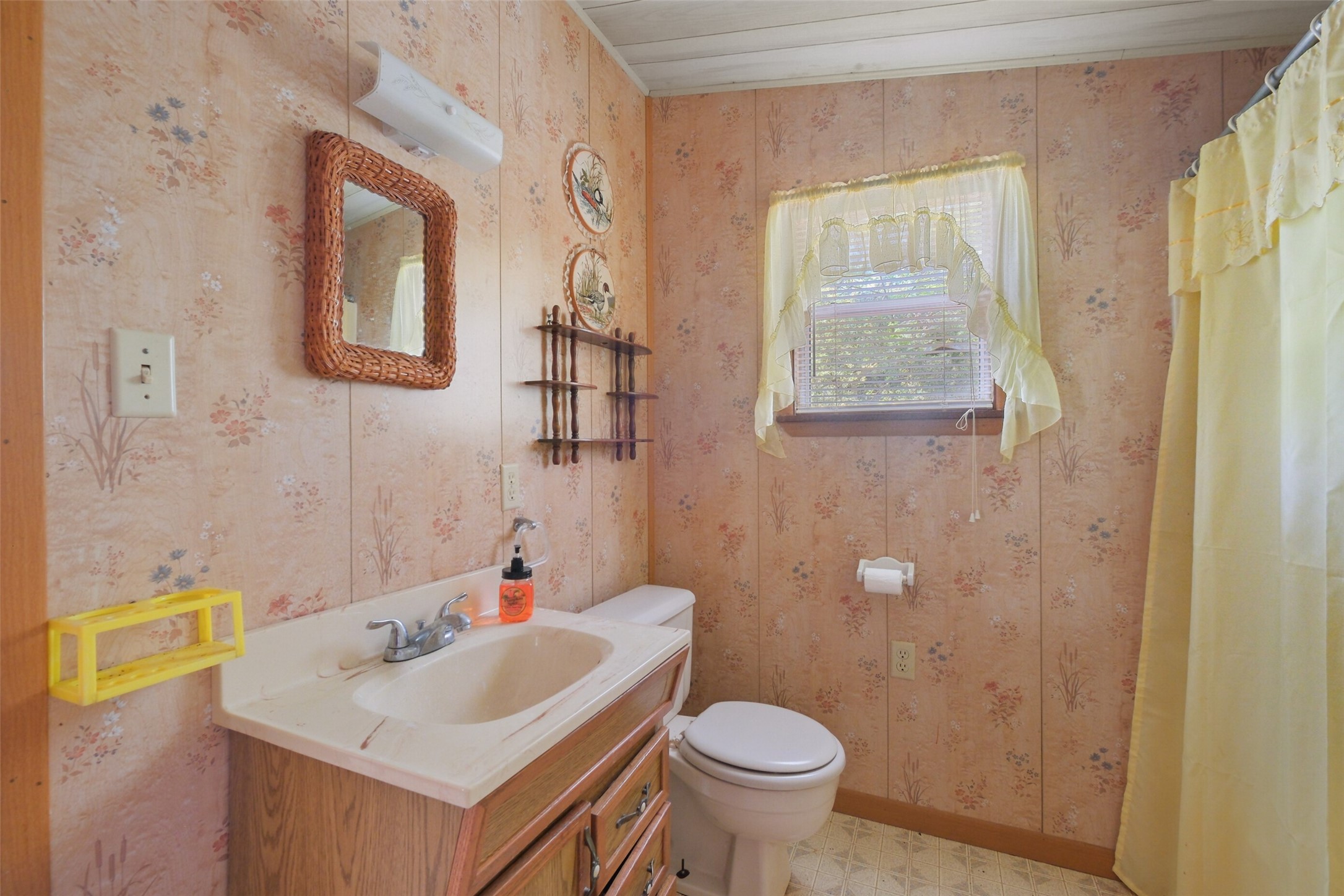 24718 Squirrel Road New Ulm, TX 78950 - Photo 22 of 26 a bathroom with a sink toilet and a mirror