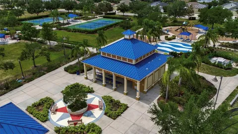 a view of a house with entertaining space