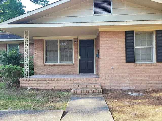 a front view of a house