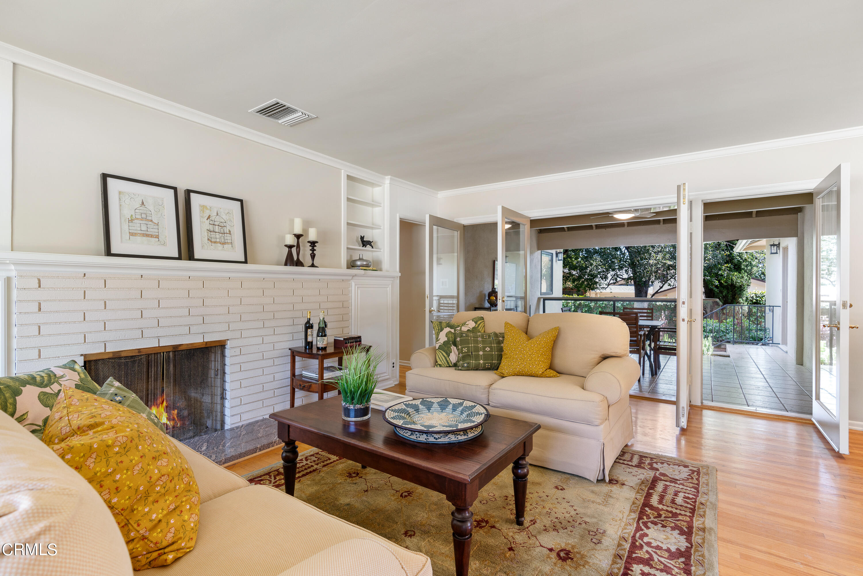2155 Canyon Close Road Pasadena, CA 91107 - Photo 11 of 41 a living room with furniture and a fireplace