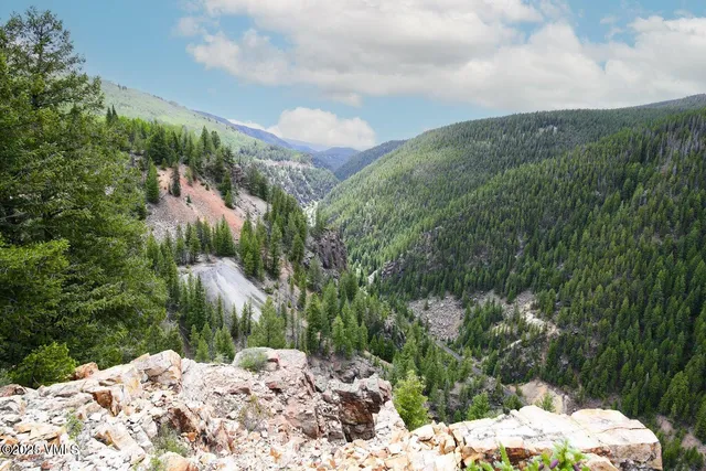 a view of outdoor space and trees all around