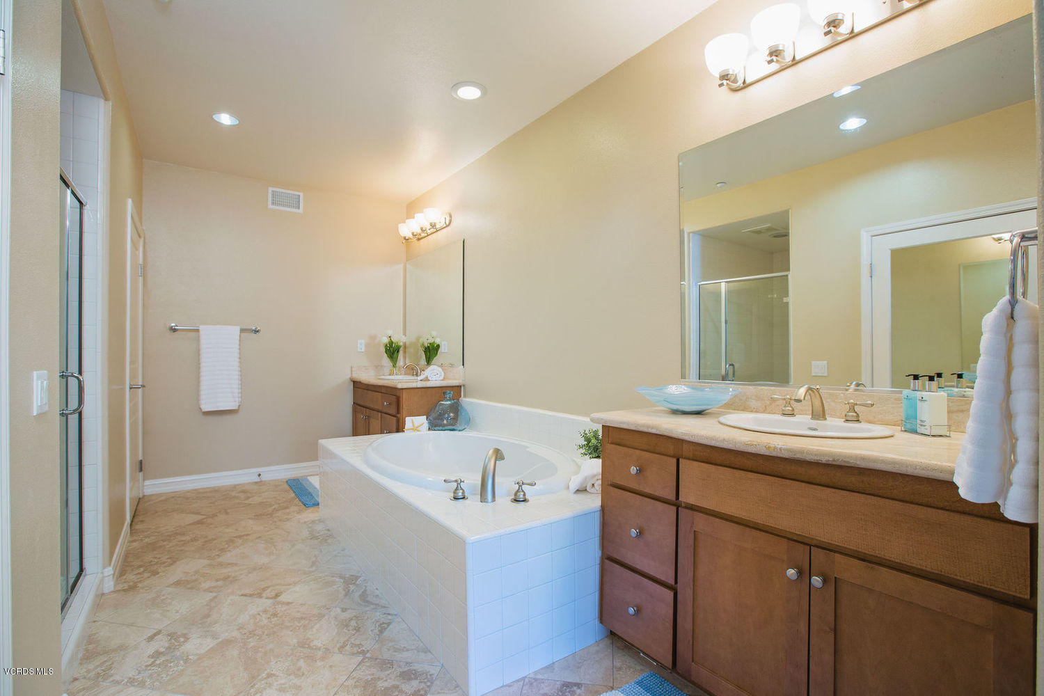 1533 Windshore Way Oxnard, CA 93035 - Photo 17 of 28 a bathroom with a tub sink and mirror