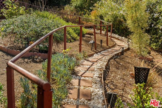 a view of outdoor space with seating