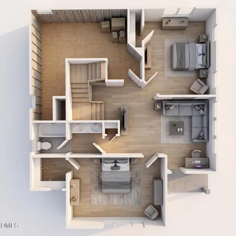 an aerial view of residential houses