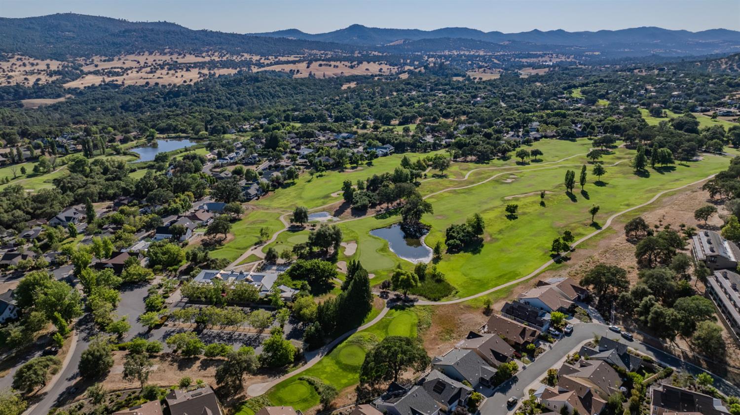 648 Edgewood Loop Angels Camp, CA 95222 - Photo 58 of 58 DRONE VIEW OF GOLF COURSE