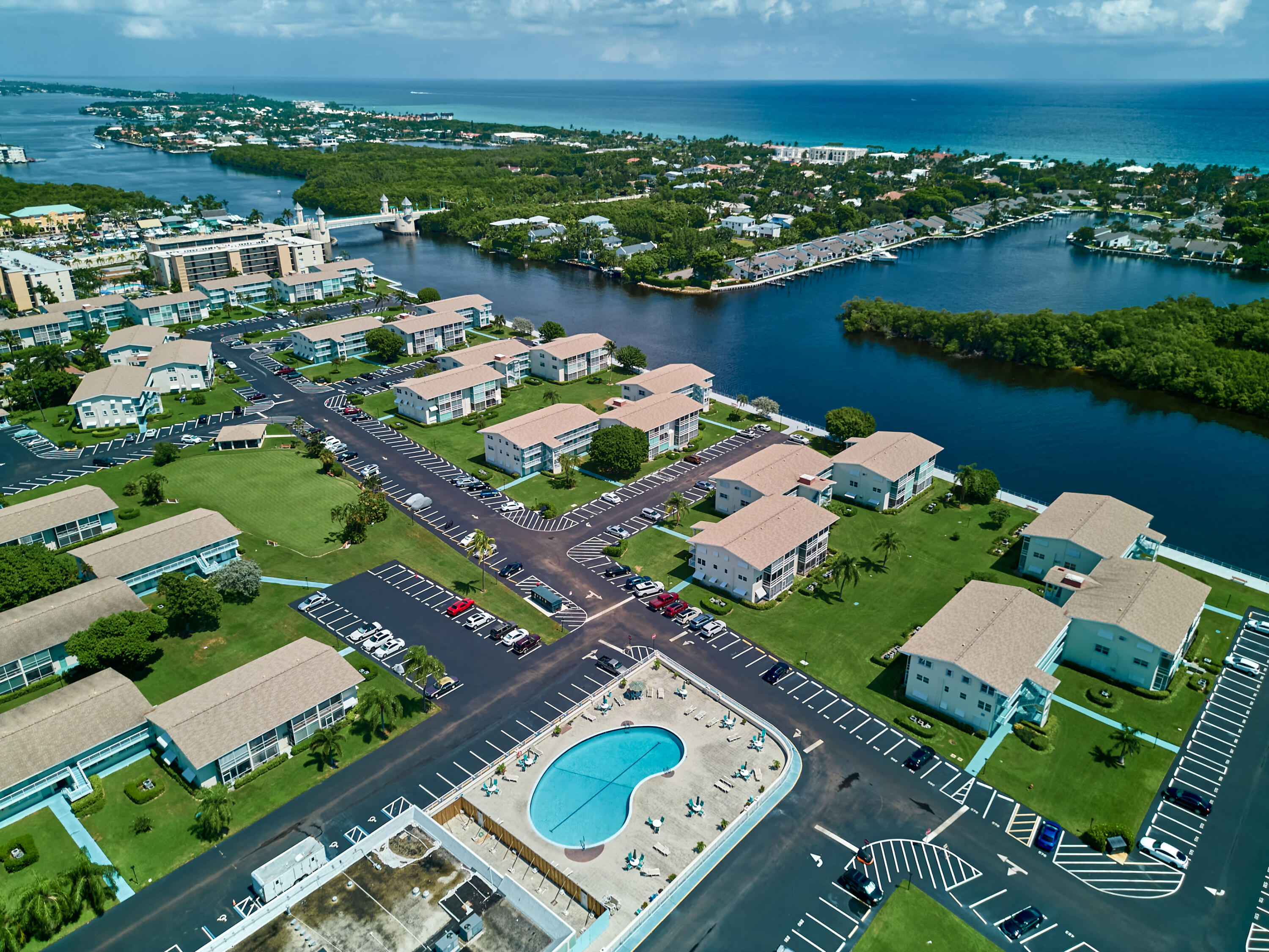 880 Horizon West, Unit 102 Boynton Beach, FL 33435 - Photo 4 of 34 an aerial view of a house with a lake view