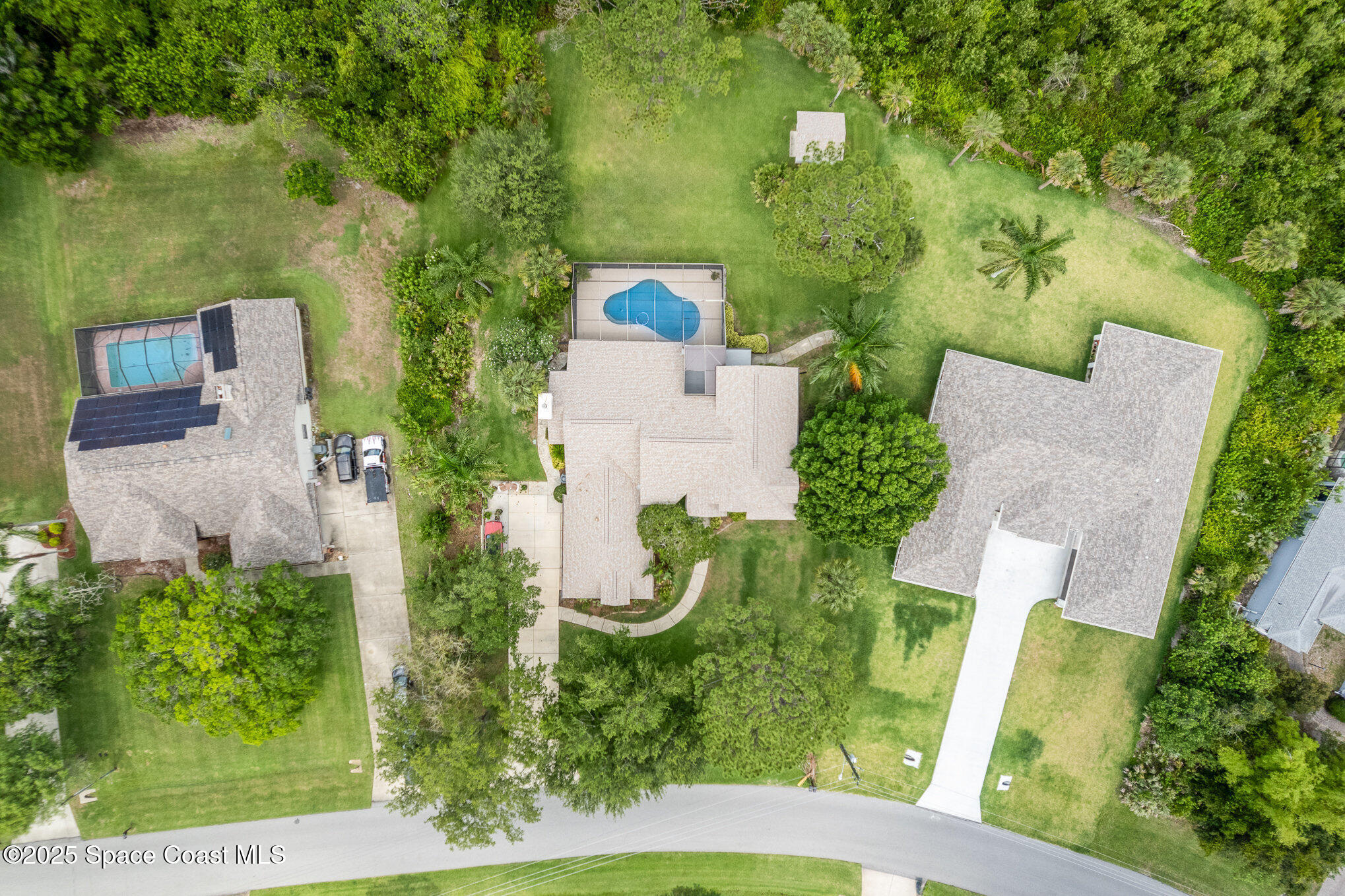 3750 Shady Run Road Melbourne, FL 32934 - Photo 39 of 50 an aerial view of a house