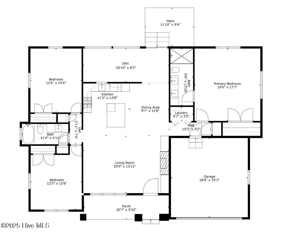 1041 Brooke Ridge Lane Southport, NC 28461 - Photo 38 of 38 Floor plan