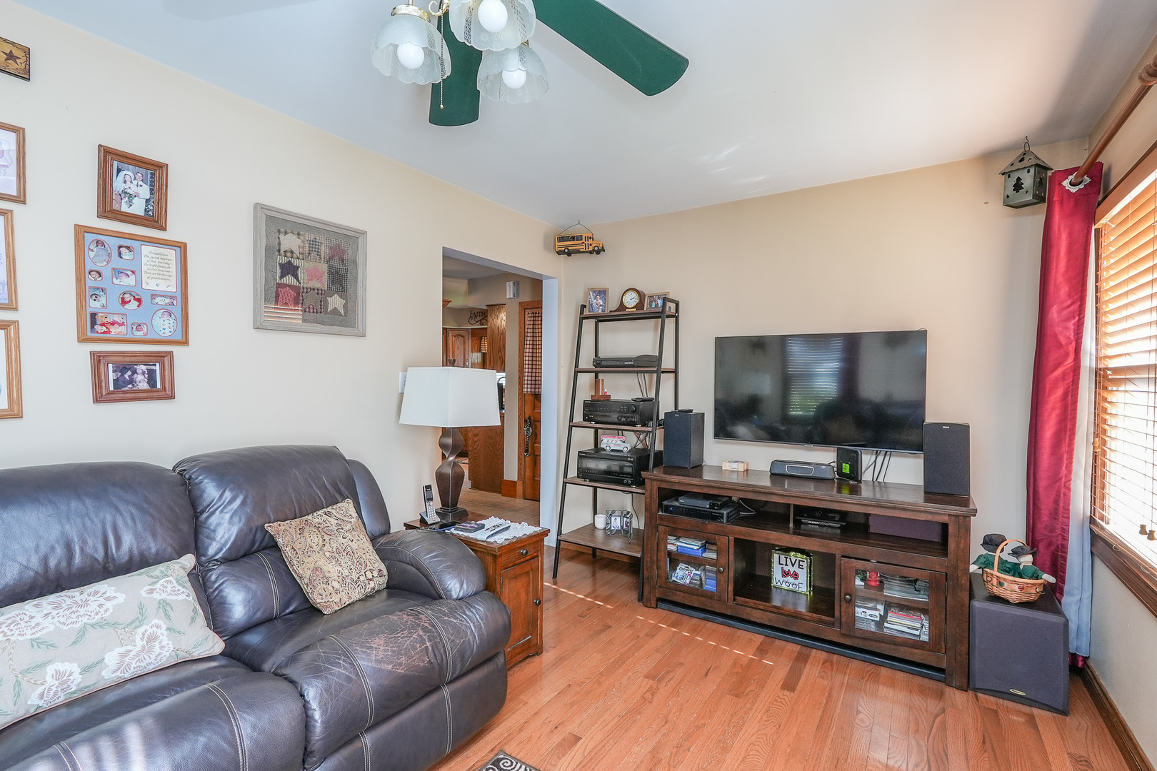 244 West 4th Street Manteno, IL 60950 - Photo 21 of 42 a living room with furniture and a flat screen tv