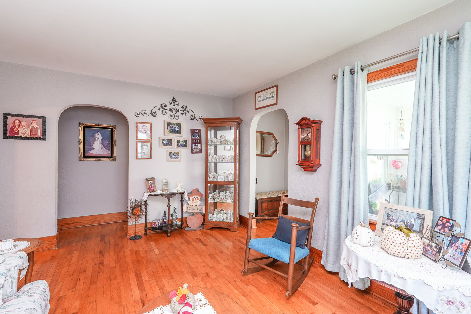 244 West 4th Street Manteno, IL 60950 - Photo 8 of 42 a living room with furniture and wooden floor