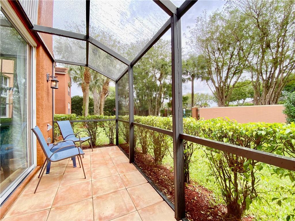 Screened Patio Overlooking the Lawn