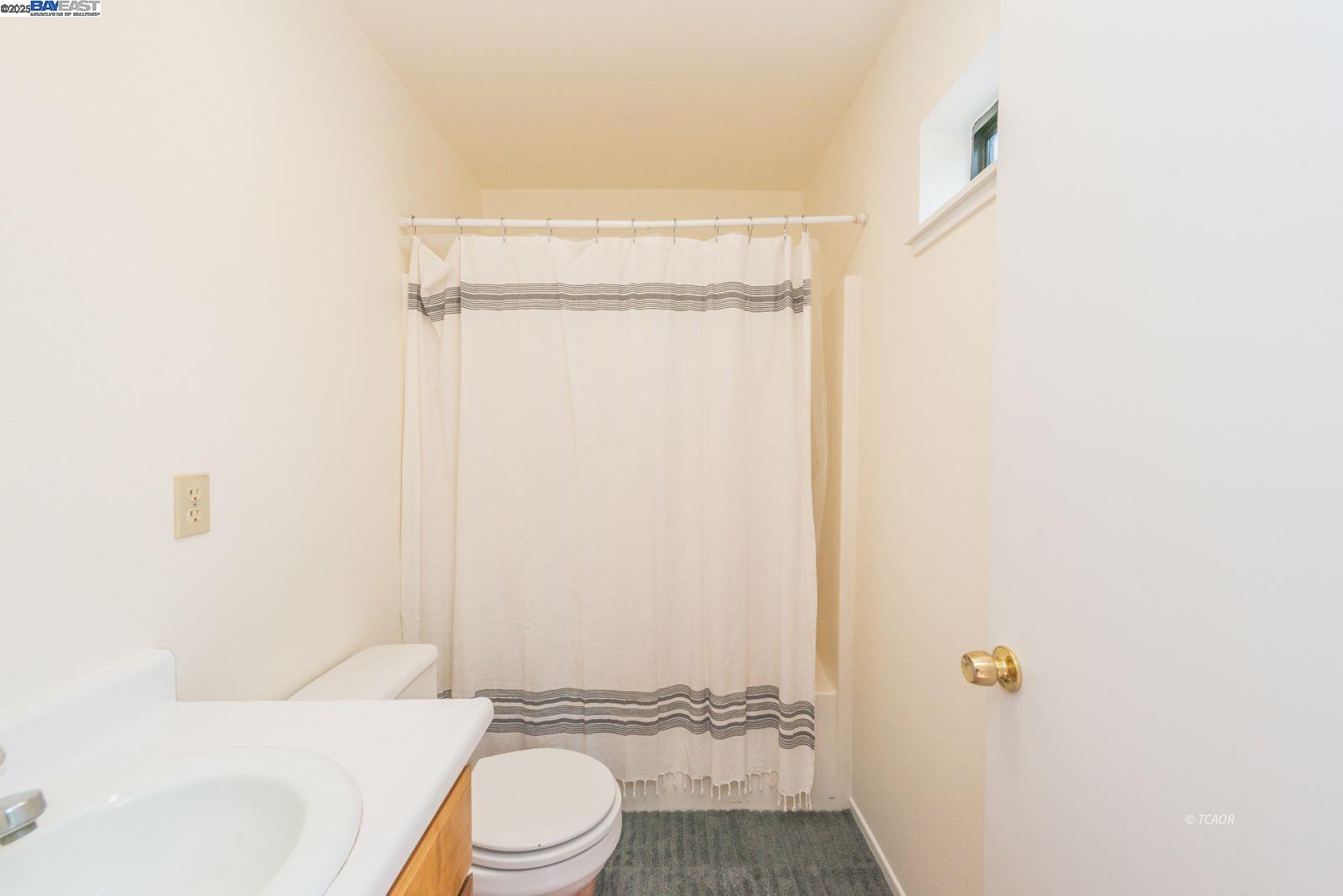 121 Mountain Aire Lane Trinity Center, CA 96091 - Photo 22 of 51 a bathroom with a toilet a sink and shower