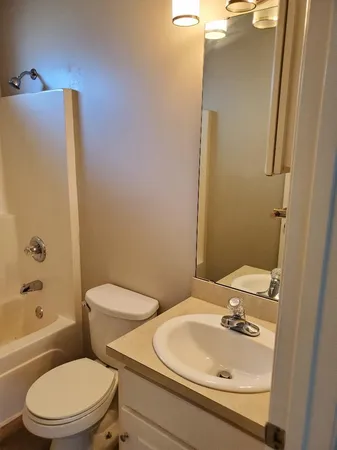 a white toilet sitting next to a bathroom sink