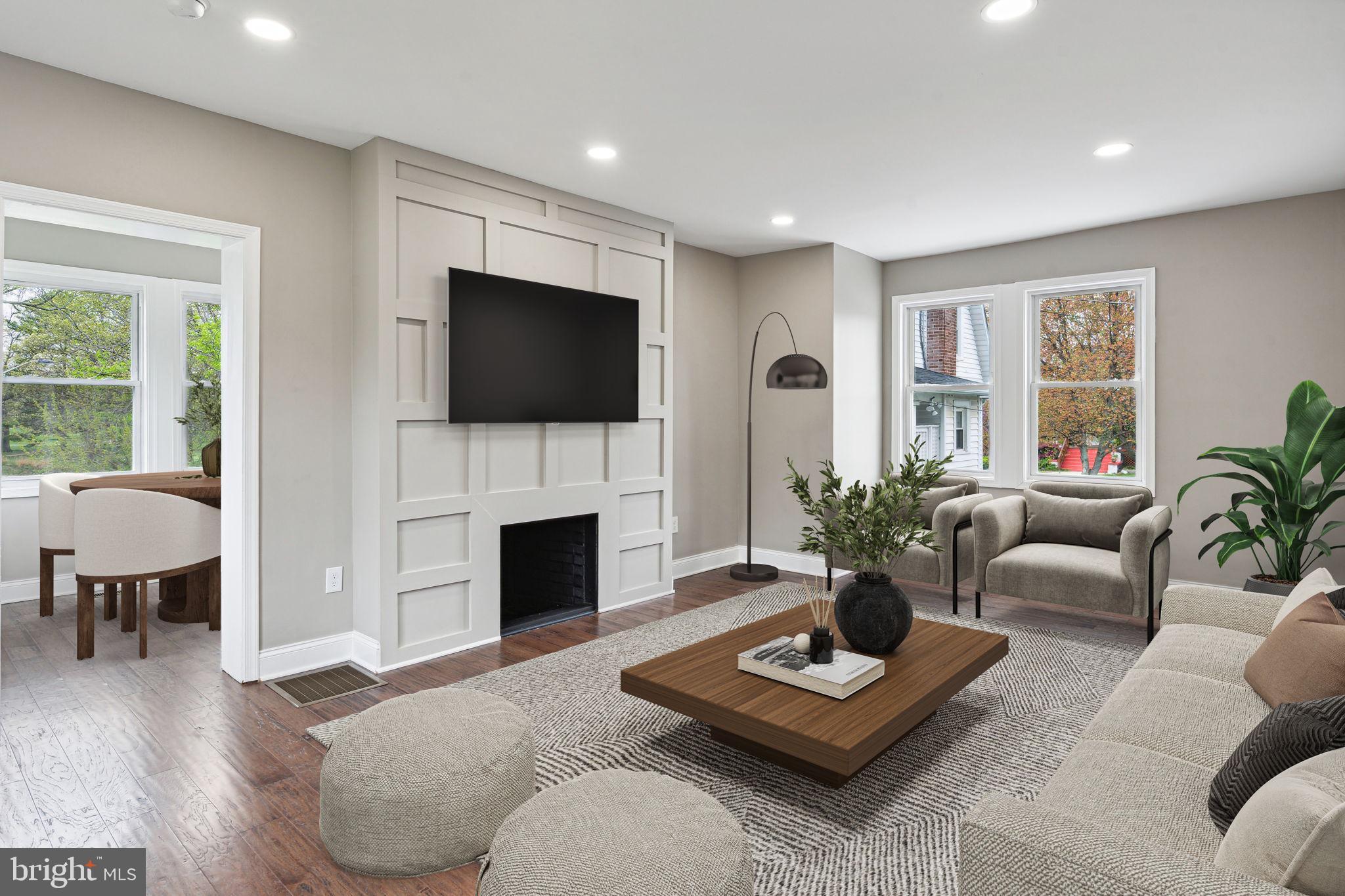 4406 Carleview Road Baltimore, MD 21207 - Photo 3 of 53 Living Room Virtual Staging