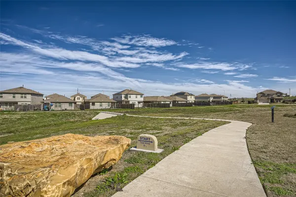 a view of a lake with houses