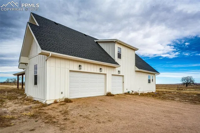 a backyard of a house