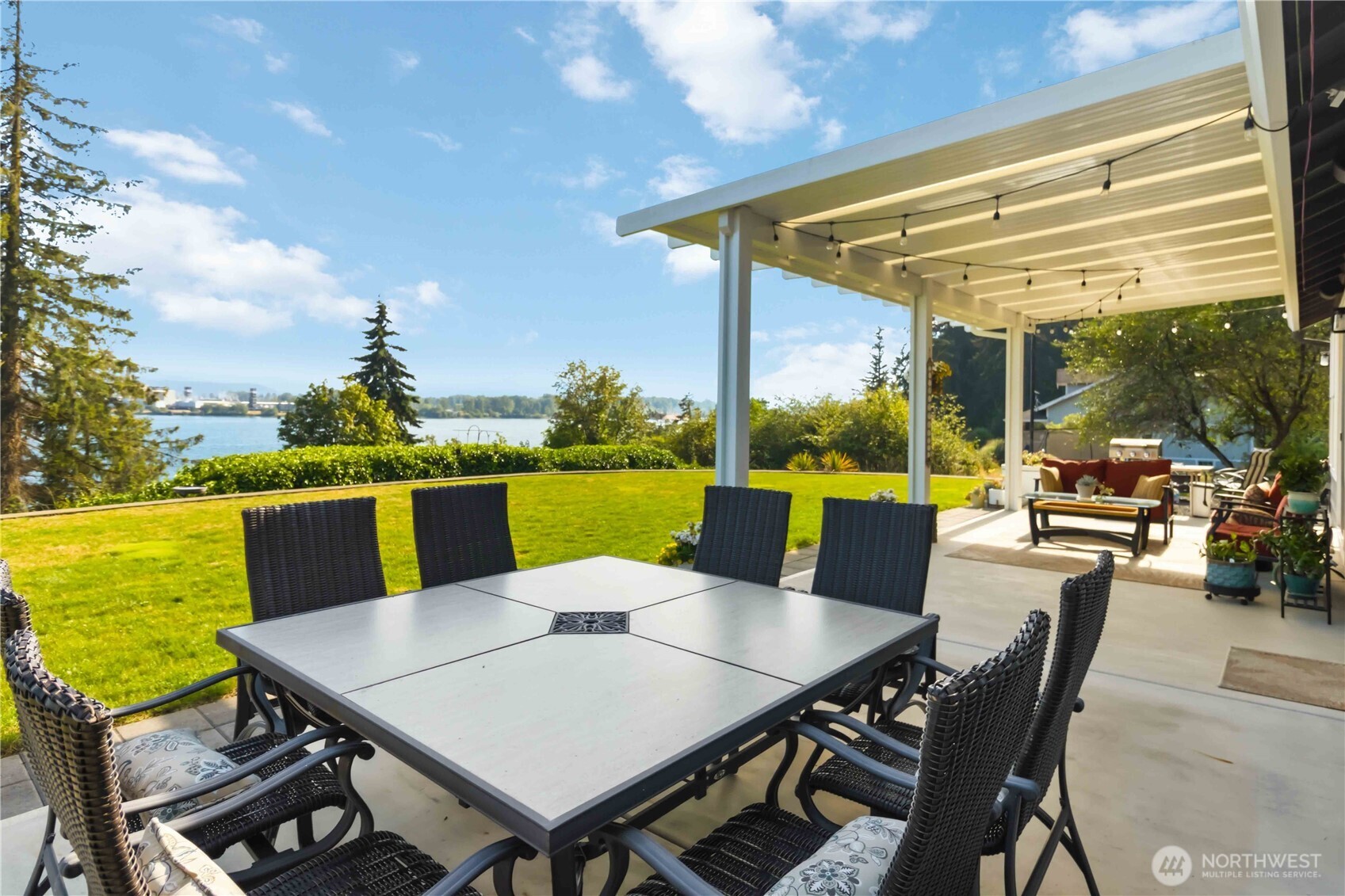119 Old Mill Creek Road Longview, WA 98632 - Photo 28 of 40 a view of an outside dining space with furniture