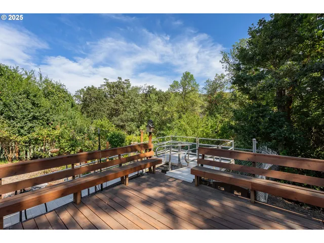 a view of a lake with a building
