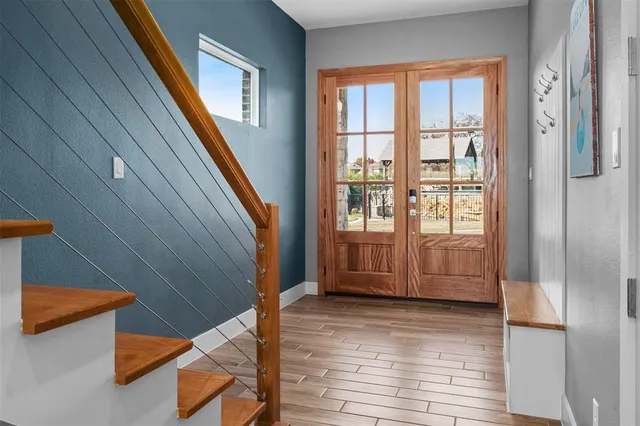 a view of front door