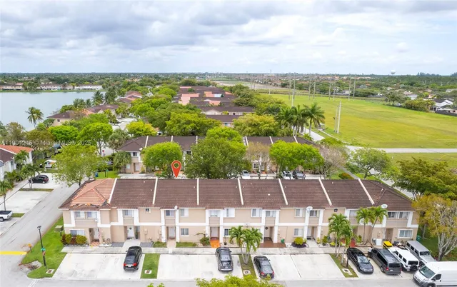 a view of a city from a terrace