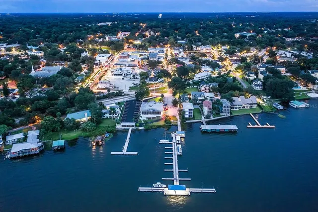 an aerial view of multiple house