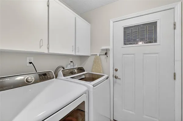 a room with storage and utility