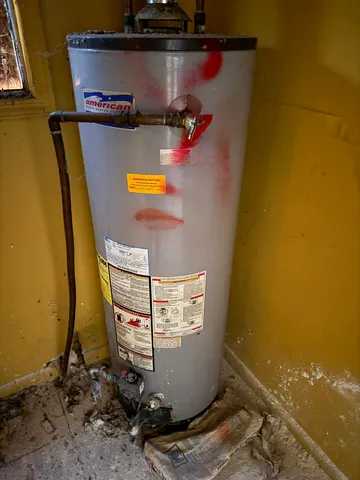 a bathroom with a door