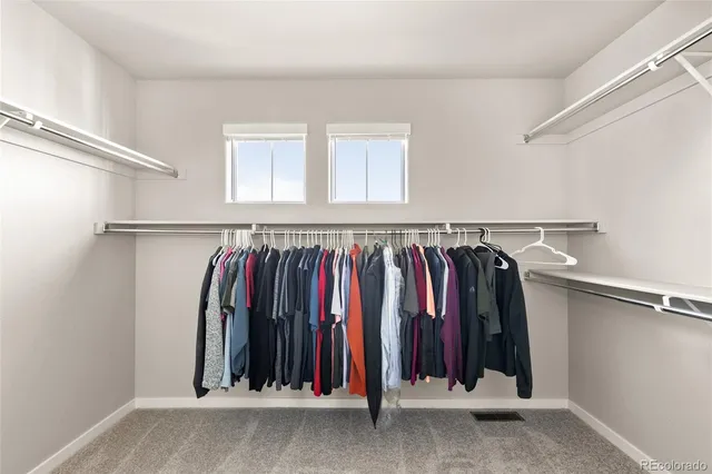 a view of a walk in closet