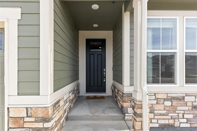 a view of front door of a house