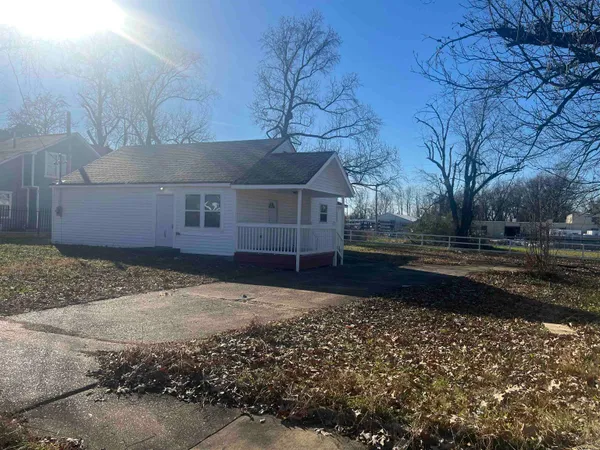 a backyard of a house
