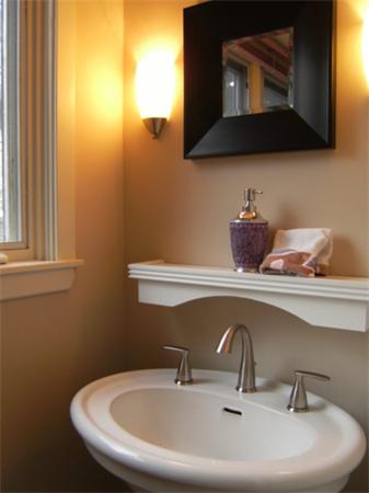 41 Prentice Road Newton, MA 02459 - Photo 9 of 28 a bathroom with a sink and a mirror