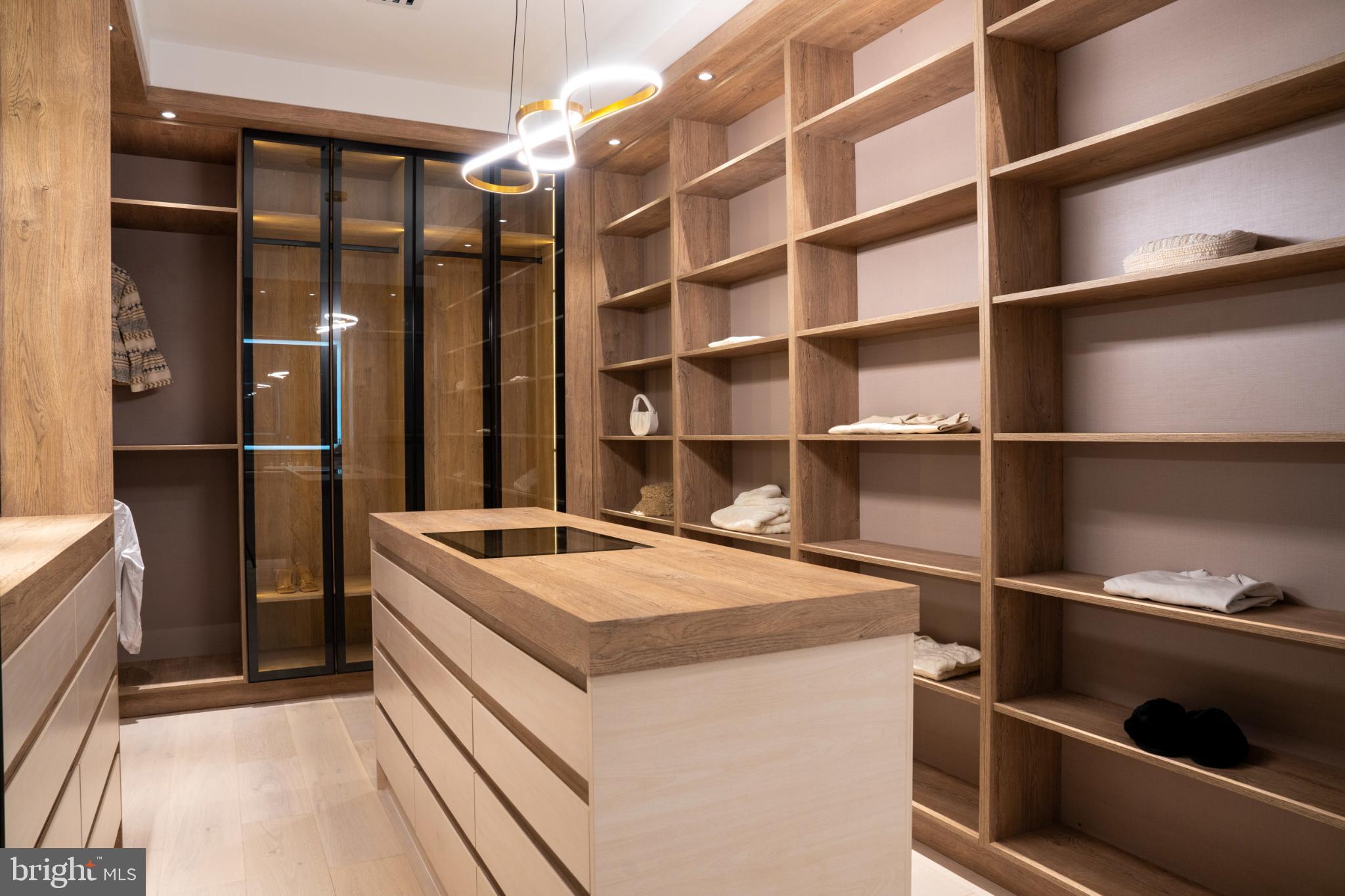 9408 Old Courthouse Road Vienna, VA 22182 - Photo 49 of 92 Sleek wooden storage with modern elegance.