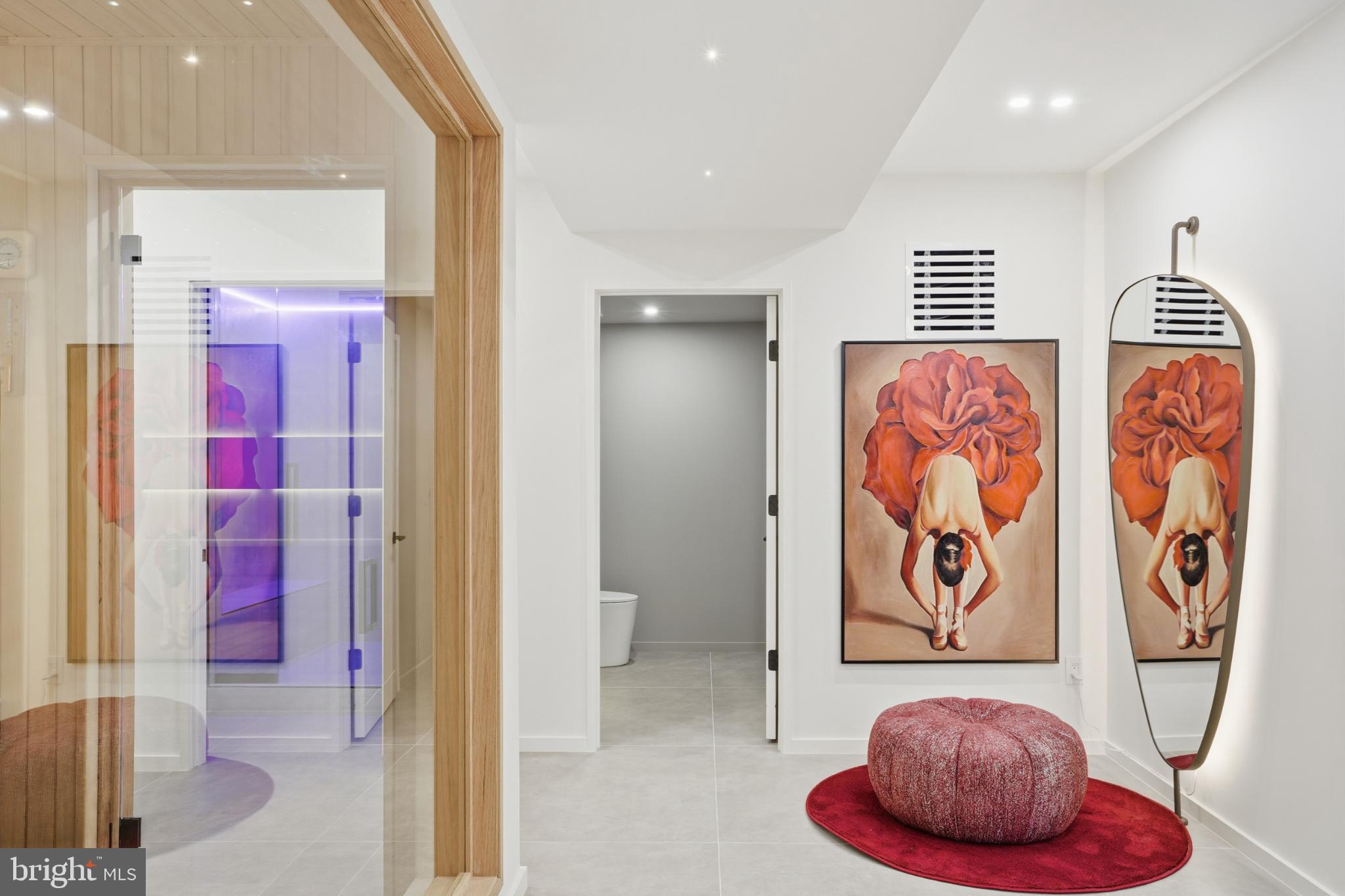 9408 Old Courthouse Road Vienna, VA 22182 - Photo 84 of 92 Artful entryway with vibrant decor.