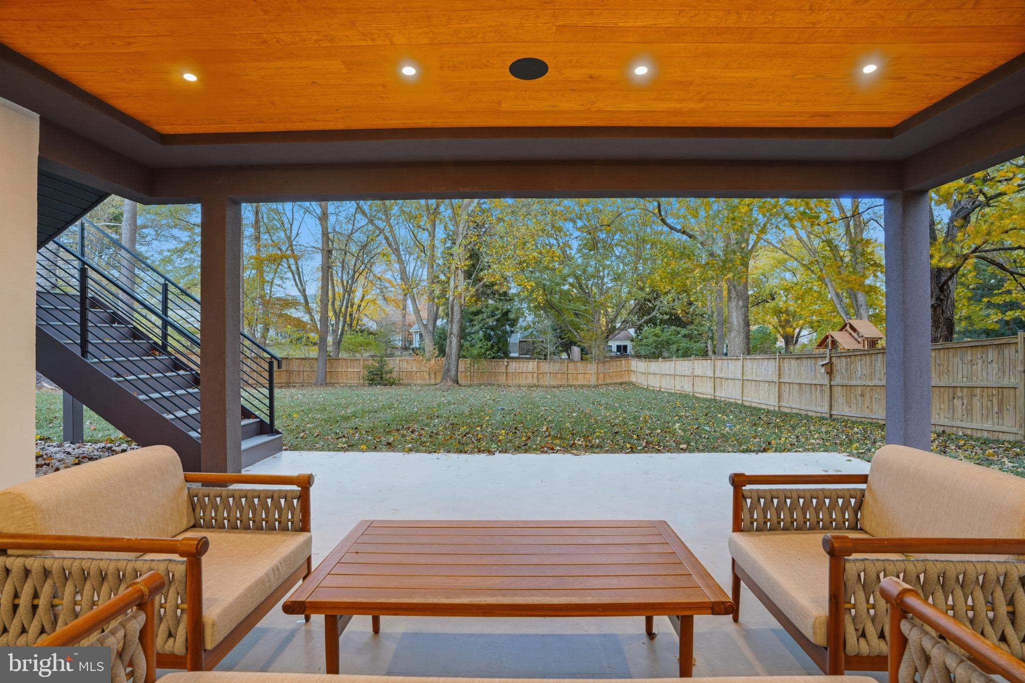 9408 Old Courthouse Road Vienna, VA 22182 - Photo 87 of 91 Serene outdoor retreat with lush greenery.