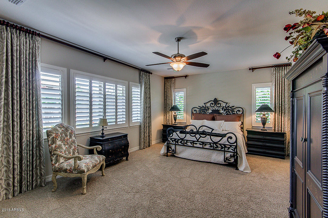 Spacious master bedroom