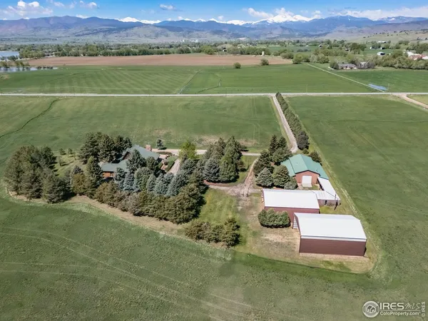 a view of a lake with a big yard