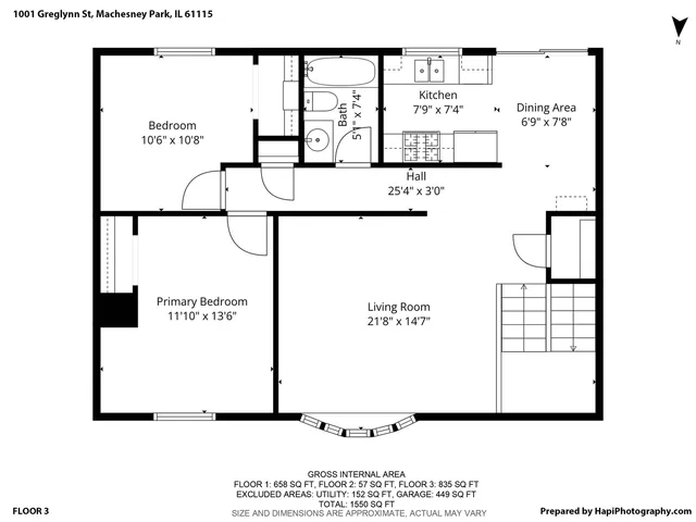 $225,000 | 1001 Greglynn Street, Machesney Park, IL 61115