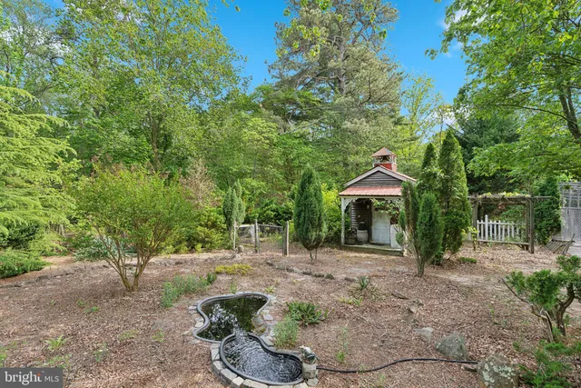 a view of outdoor space with green field and trees